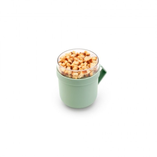 Чаша с капак Brabantia Make&Take 600ml, Jade Green Чаша с капак Brabantia Make&Take 600ml, Jade Green