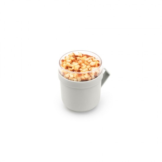 Чаша с капак Brabantia Make&Take 600ml, Light Grey Чаша с капак Brabantia Make&Take 600ml, Light Grey