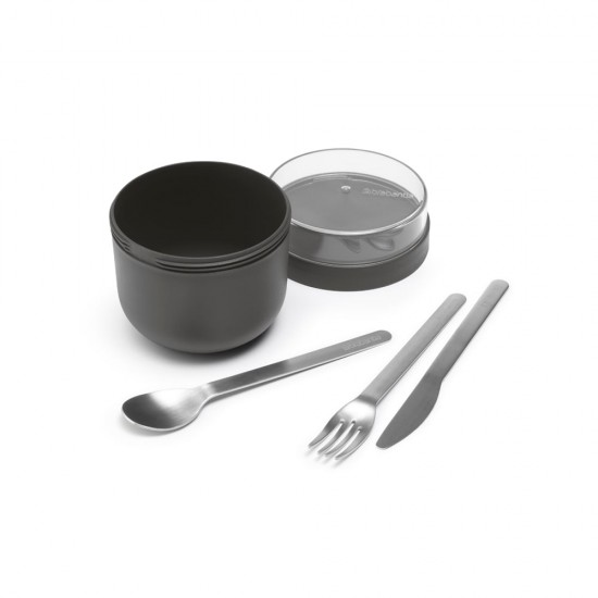 Купичка за закуска Brabantia Make&Take 500ml, Dark Grey Купичка за закуска Brabantia Make&Take 500ml, Dark Grey