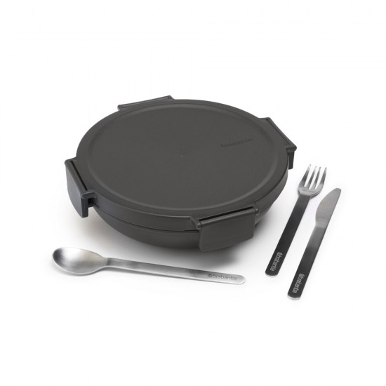 Купа за обяд Brabantia Make&Take 1L, Dark Grey Купа за обяд Brabantia Make&Take 1L, Dark Grey