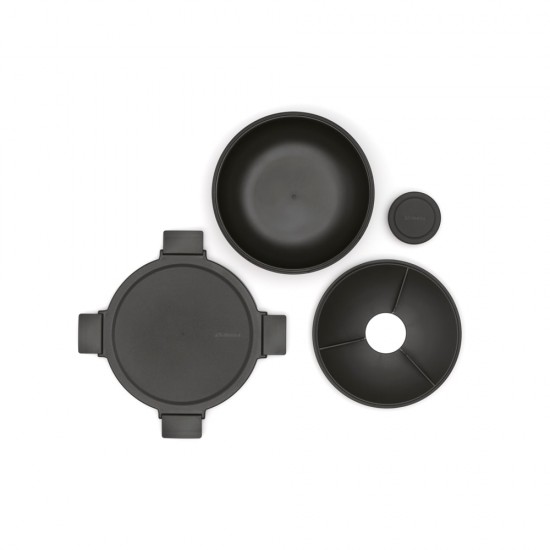 Купа за салата Brabantia Make&Take 1.3L, Dark Grey Купа за салата Brabantia Make&Take 1.3L, Dark Grey