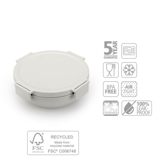 Купа за салата Brabantia Make&Take 1.3L, Light Grey Купа за салата Brabantia Make&Take 1.3L, Light Grey