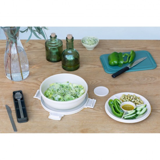 Купа за салата Brabantia Make&Take 1.3L, Light Grey Купа за салата Brabantia Make&Take 1.3L, Light Grey
