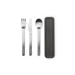 Комплект прибори за хранене Brabantia Make&Take 3 части, Dark Grey