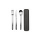 Комплект прибори за хранене Brabantia Make&Take 3 части, Dark Grey Комплект прибори за хранене Brabantia Make&Take 3 части, Dark Grey