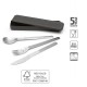 Комплект прибори за хранене Brabantia Make&Take 3 части, Dark Grey Комплект прибори за хранене Brabantia Make&Take 3 части, Dark Grey