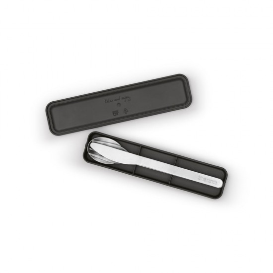 Комплект прибори за хранене Brabantia Make&Take 3 части, Dark Grey Комплект прибори за хранене Brabantia Make&Take 3 части, Dark Grey