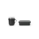 Комплект за обяд Brabantia Make&Take 2 части, Dark Grey, чаша и кутия Комплект за обяд Brabantia Make&Take 2 части, Dark Grey, чаша и кутия