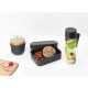 Комплект за закуска Brabantia Make&Take 3 части, Dark Grey, бутилка,купа,кутия Комплект за закуска Brabantia Make&Take 3 части, Dark Grey, бутилка,купа,кутия