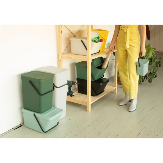 Кош за смет за разделно събиране Brabantia Sort&Go Stackable 20L, Fir Green Кош за смет за разделно събиране Brabantia Sort&Go Stackable 20L, Fir Green