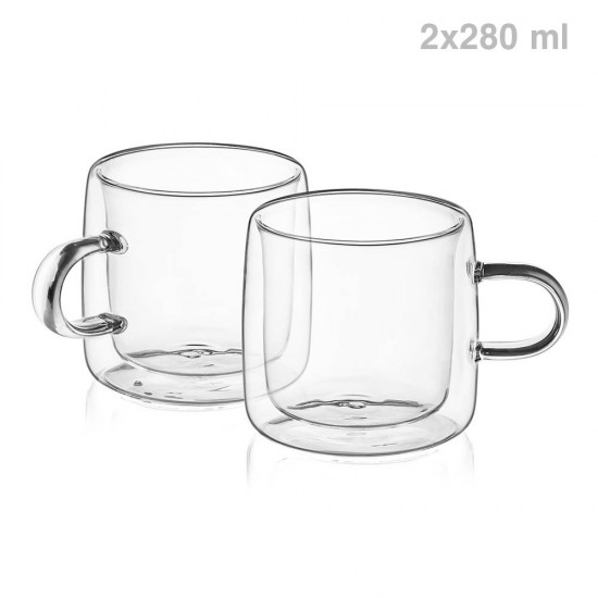 Чаша за чай и кафе Luigi Ferrero Coffeina FR-8053 280ml, 2 броя Чаша за чай и кафе Luigi Ferrero Coffeina FR-8053 280ml, 2 броя