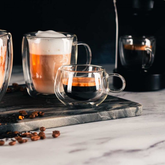 Чаша за еспресо с дръжка Luigi Ferrero Coffeina FR-8016 95ml, 2 броя