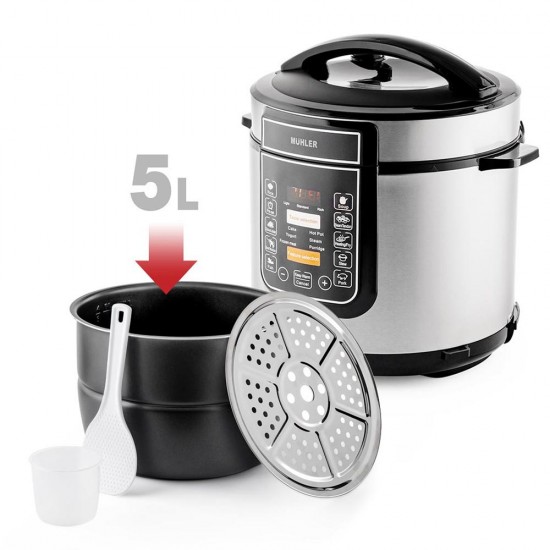 Електрически мултикукър под ниско налягане Muhler MLC-6050P, 1000-1200W Електрически мултикукър под ниско налягане Muhler MLC-6050P, 1000-1200W