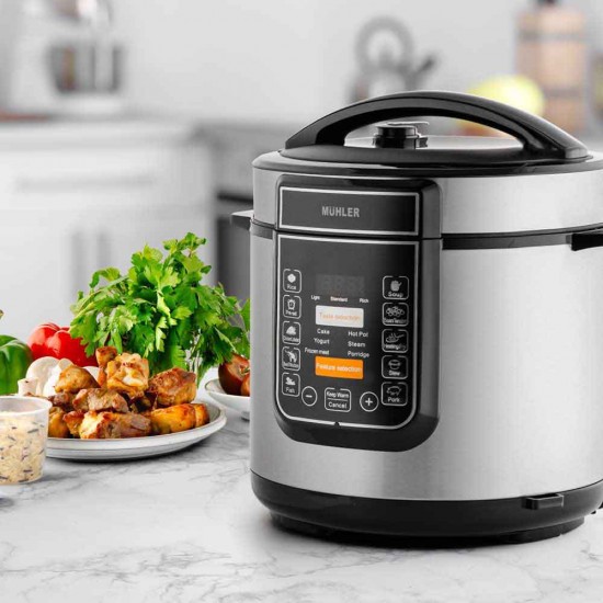Електрически мултикукър под ниско налягане Muhler MLC-6050P, 1000-1200W Електрически мултикукър под ниско налягане Muhler MLC-6050P, 1000-1200W