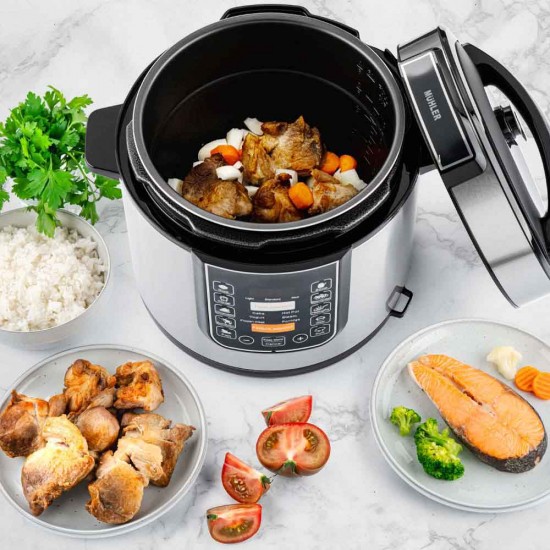 Електрически мултикукър под ниско налягане Muhler MLC-6050P, 1000-1200W Електрически мултикукър под ниско налягане Muhler MLC-6050P, 1000-1200W