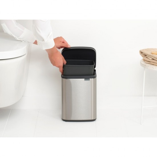Кош за смет Brabantia Bo Small 4L, Matt Steel Fingerprint Proof Кош за смет Brabantia Bo Small 4L, Matt Steel Fingerprint Proof