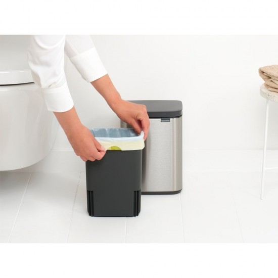 Кош за смет Brabantia Bo Small 4L, Matt Steel Fingerprint Proof Кош за смет Brabantia Bo Small 4L, Matt Steel Fingerprint Proof
