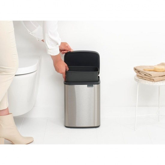 Кош за смет Brabantia Bo Small 7L, Matt Steel Fingerprint Proof