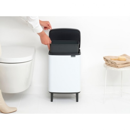 Кош за смет Brabantia Bo Small Hi 12L, White Кош за смет Brabantia Bo Small Hi 12L, White