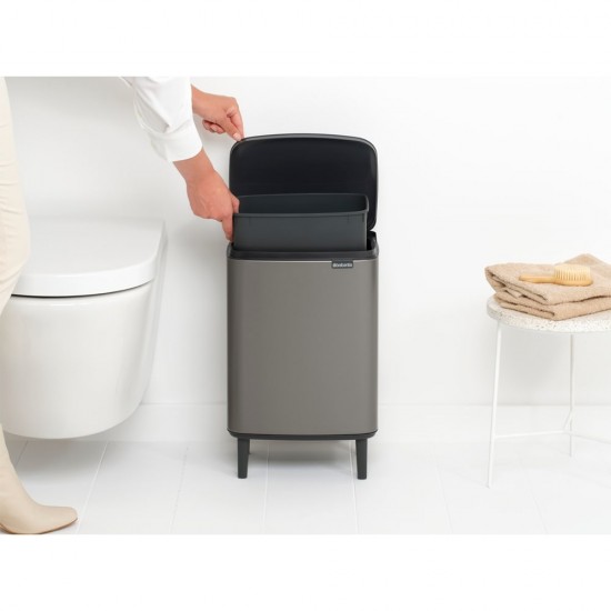 Кош за смет Brabantia Bo Small Hi 12L, Platinum Кош за смет Brabantia Bo Small Hi 12L, Platinum