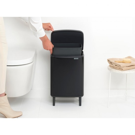 Кош за смет Brabantia Bo Small Hi 12L, Matt Black Кош за смет Brabantia Bo Small Hi 12L, Matt Black