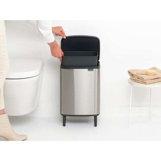 Кош за смет Brabantia Bo Small Hi 12L, Matt Steel Fingerprint Proof Кош за смет Brabantia Bo Small Hi 12L, Matt Steel Fingerprint Proof