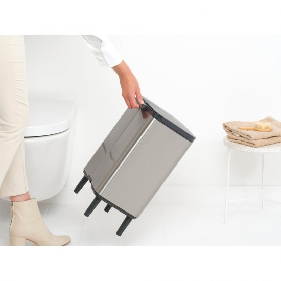 Кош за смет Brabantia Bo Small Hi 12L, Matt Steel Fingerprint Proof Кош за смет Brabantia Bo Small Hi 12L, Matt Steel Fingerprint Proof