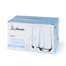 Чаша за вода Luigi Ferrero Spigo FR-376AL 480ml, 6 броя