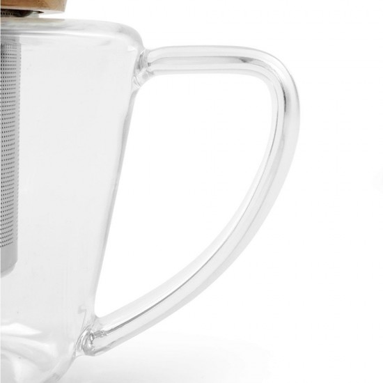 Чайник с цедка VIVA Infusion 500ml, с бамбуков капак Чайник с цедка VIVA Infusion 500ml, с бамбуков капак