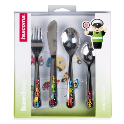 Прибори за хранене комплект Tescoma Bambini 4 части, колички