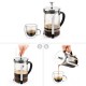 Промо-комплект Luigi Ferrero серия Coffeina - френска преса за кафе и чай 800ml + 4 чаши за чай и кафе х250ml Промо-комплект Luigi Ferrero серия Coffeina - френска преса за кафе и чай 800ml + 4 чаши за чай и кафе х250ml