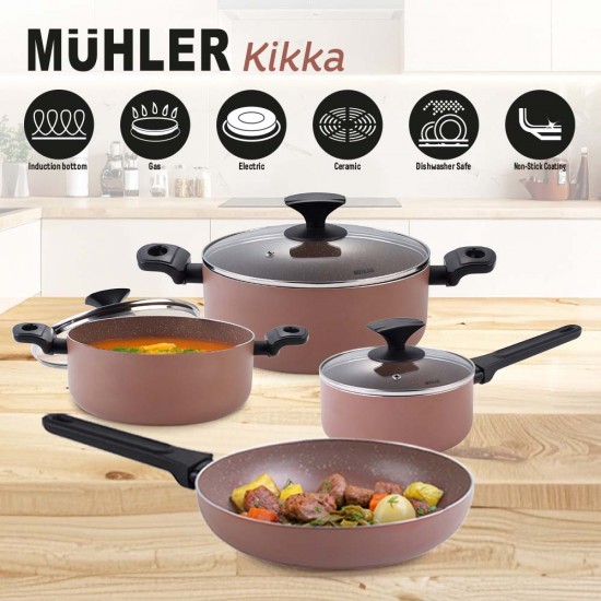 Промо-комплект 4 съда за готвене Muhler серия Kikka