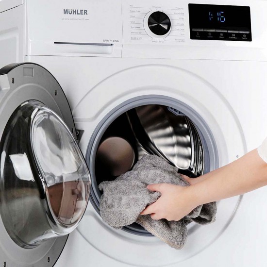 Пералня Muhler IWM714WA, клас А, Steam Wash, инверторна, 7kg, 1400rpm, 5 години Пералня Muhler IWM714WA, клас А, Steam Wash, инверторна, 7kg, 1400rpm, 5 години