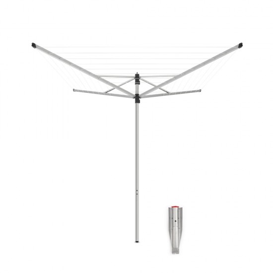 Външен простор Brabantia Lift-O-Matic SplitPole 40m, метален шип за вкопаване, Metallic Grey Външен простор Brabantia Lift-O-Matic SplitPole 40m, метален шип за вкопаване, Metallic Grey