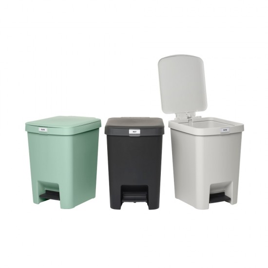 Кош за смет с педал Brabantia StepUp 25L, Dark Grey Кош за смет с педал Brabantia StepUp 25L, Dark Grey