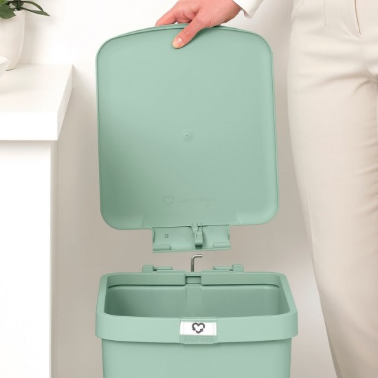 Кош за смет с педал Brabantia StepUp 25L, Jade Green Кош за смет с педал Brabantia StepUp 25L, Jade Green