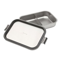 Кутия за обяд Brabantia Make&Take 2L, Matt Steel, с разделители