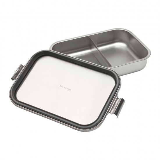 Кутия за обяд Brabantia Make&Take 2L, Matt Steel, с разделители Кутия за обяд Brabantia Make&Take 2L, Matt Steel, с разделители