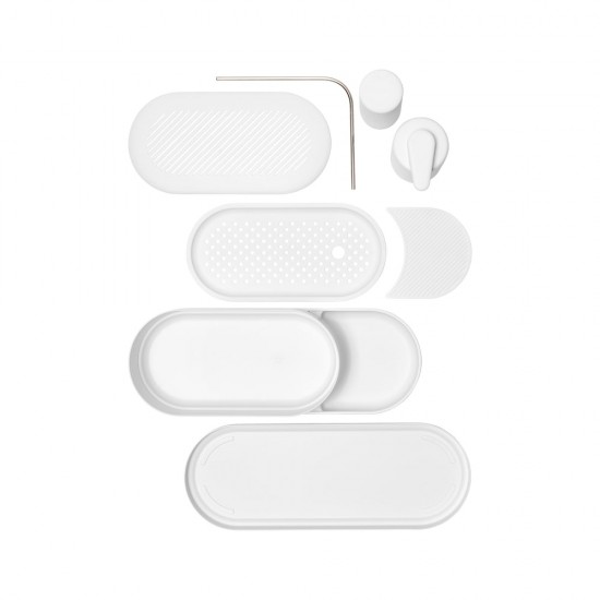 Комплект за мивка Brabantia SinkStyle Mineral Fresh White 3 части Комплект за мивка Brabantia SinkStyle Mineral Fresh White 3 части