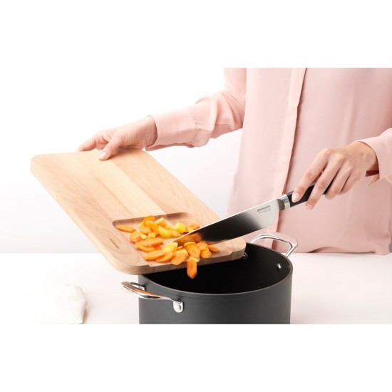 Дъска за рязане Brabantia Profile Wooden 40x25cm, за зеленчуци Дъска за рязане Brabantia Profile Wooden 40x25cm, за зеленчуци