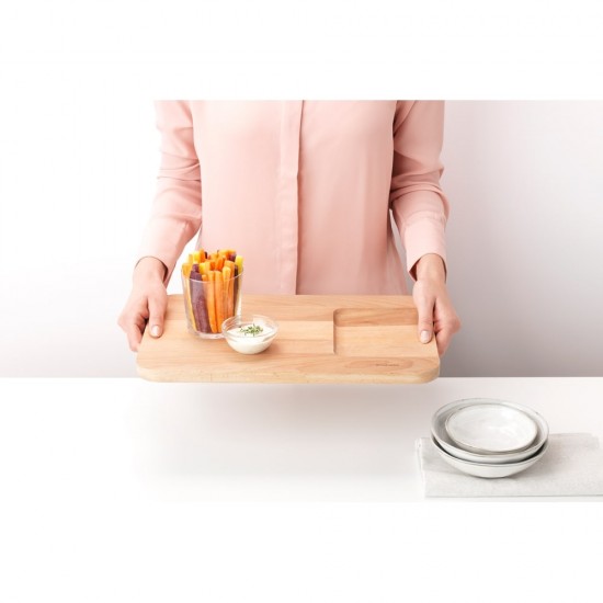 Дъска за рязане Brabantia Profile Wooden 40x25cm, за зеленчуци Дъска за рязане Brabantia Profile Wooden 40x25cm, за зеленчуци