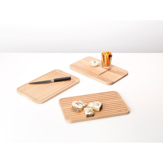 Комплект дъски за рязане Brabantia Profile Wooden 40x25cm 3 броя Комплект дъски за рязане Brabantia Profile Wooden 40x25cm 3 броя