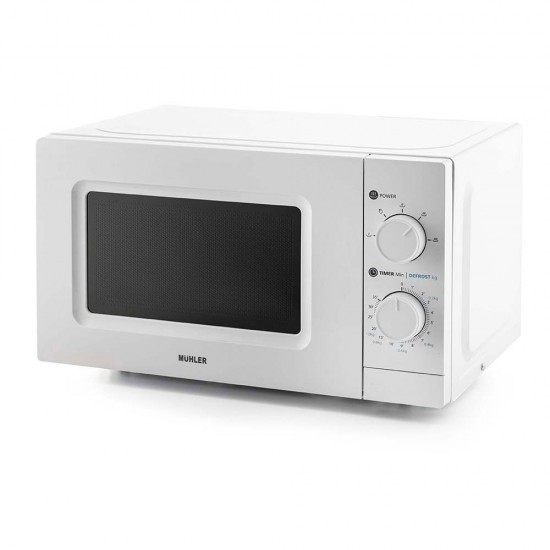 Микровълнова фурна MUHLER MO-5009 20L, бяла, механична