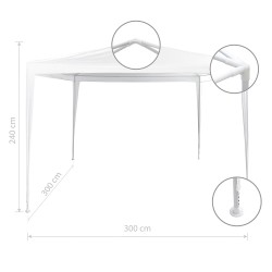 Шатра Muhler G1010 300x300xH240cm