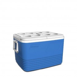 Хладилна кутия Atlantic 60L, пасивна, синя, с поставки за чаши