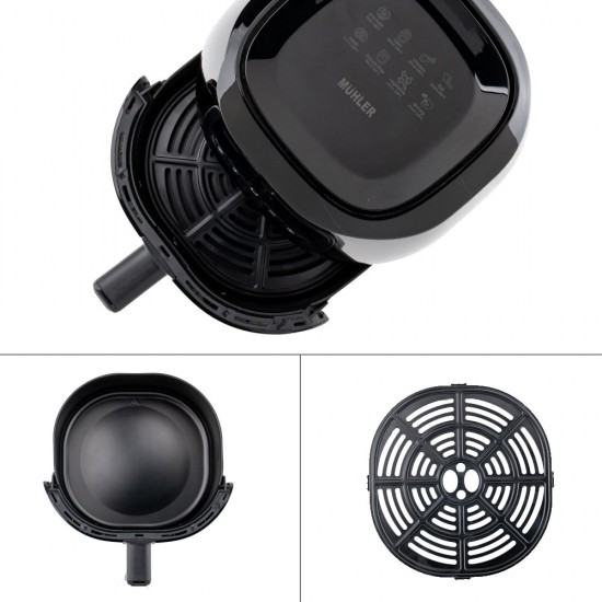 Фритюрник с горещ въздух MUHLER MFX-415D, 4.2L, 1500W, дигитален