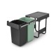 Кош за смет за разделно събиране Brabantia Sort&Go 2x15L, Dark Grey & Jade Green Кош за смет за разделно събиране Brabantia Sort&Go 2x15L, Dark Grey & Jade Green