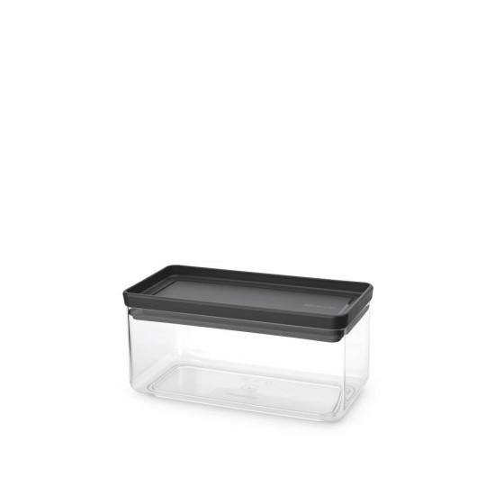 Кутия за съхранение на продукти Brabantia Tasty+ Stackable 1.5L, Dark Grey Кутия за съхранение на продукти Brabantia Tasty+ Stackable 1.5L, Dark Grey