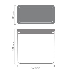 Кутия за съхранение на продукти Brabantia Tasty+ Stackable 3.5L, Dark Grey