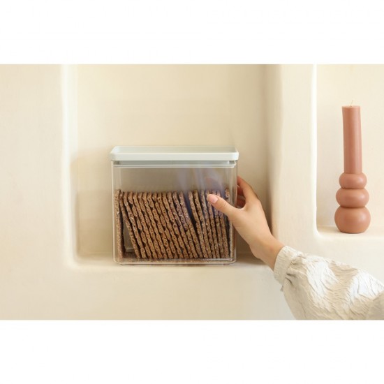 Кутия за съхранение на продукти Brabantia Tasty+ Stackable 3.5L, Light Grey